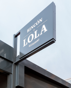 Rótulo de Rincón de Lola